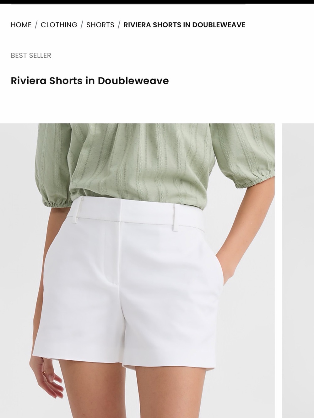Riviera Shorts in Doubleweave